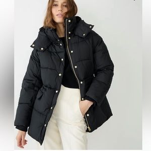 Jcrew chateau puffer jacket NWOT XL